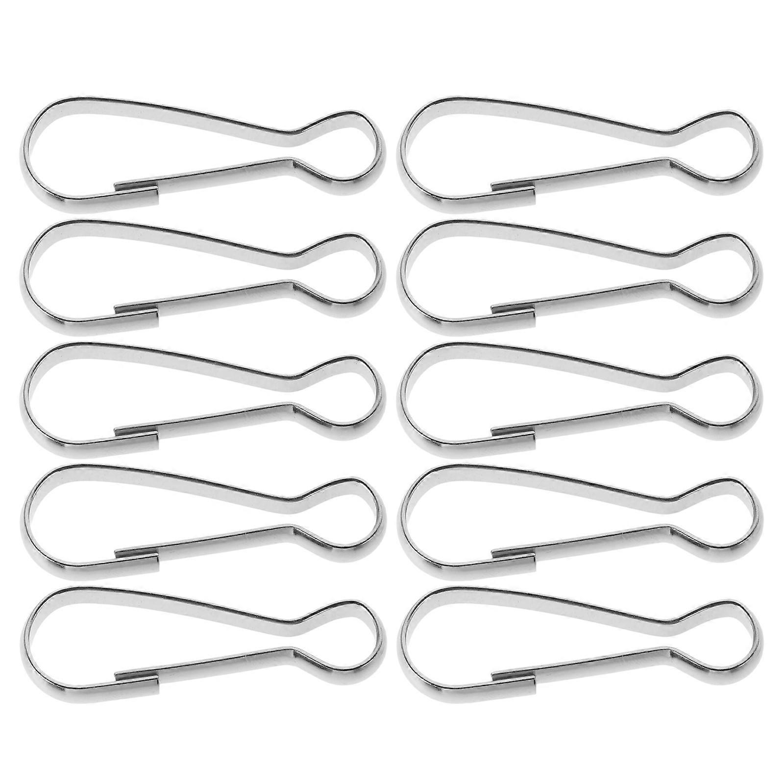 Durable Metal Flag Clips for Secure Flagpole Mounting – Weather Resistant Outdoor Flag Attachment Hooks (10pcs)