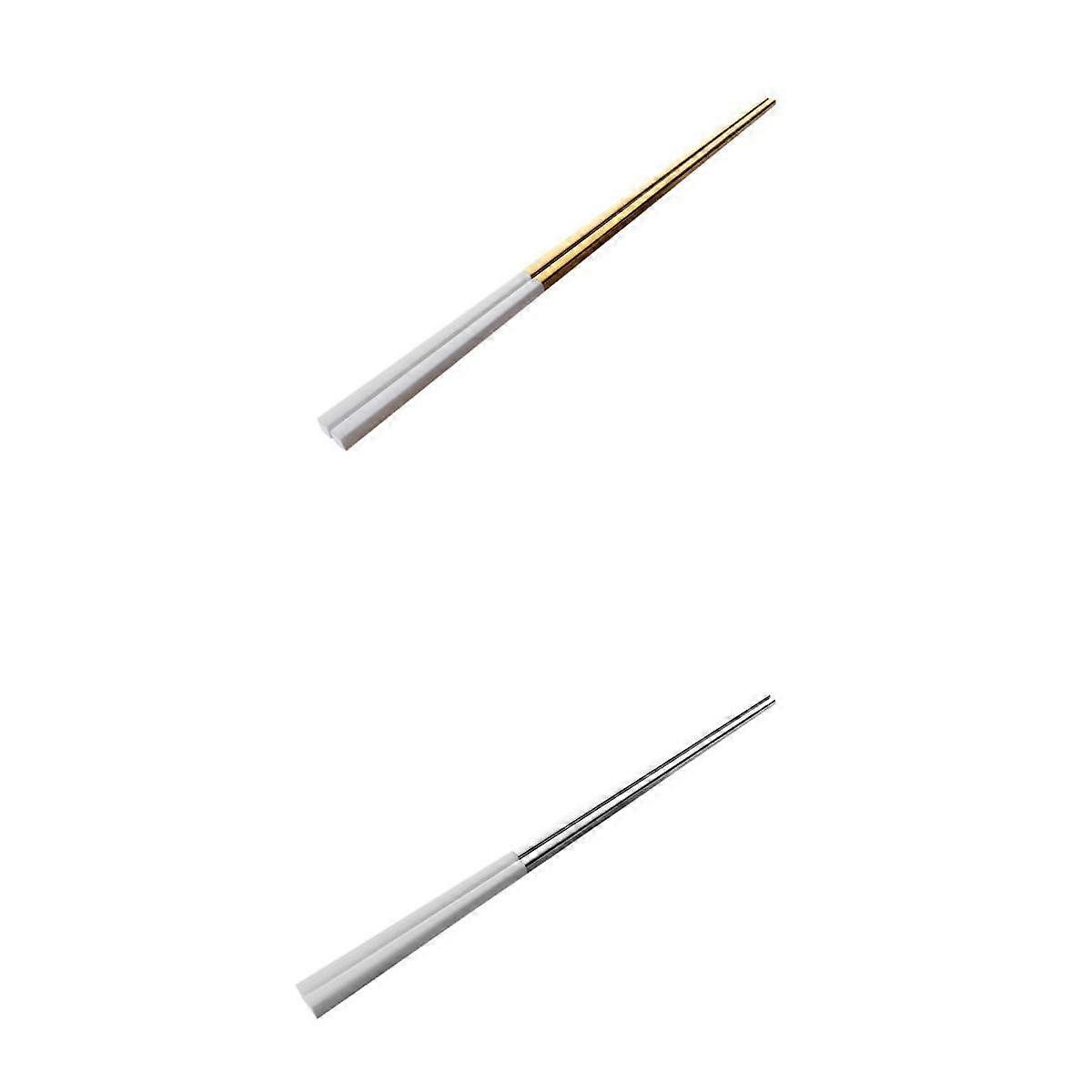 2 Pairs Portable Chopsticks Stainless