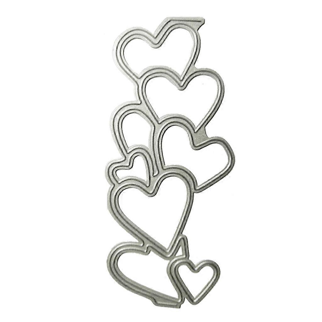 Cutting Dies for Card Making Heart-shape Purfle Die Cuts Embossing Stencil for DIY Album Paper Cards Art Craft