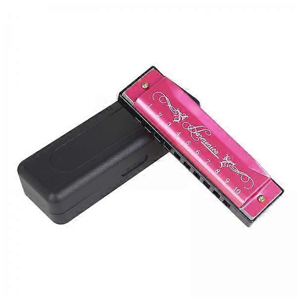 2xHarmonica Deluxe Harmonica Diatônica Presentes Profissional Órgão de Boca Ouro Rosa