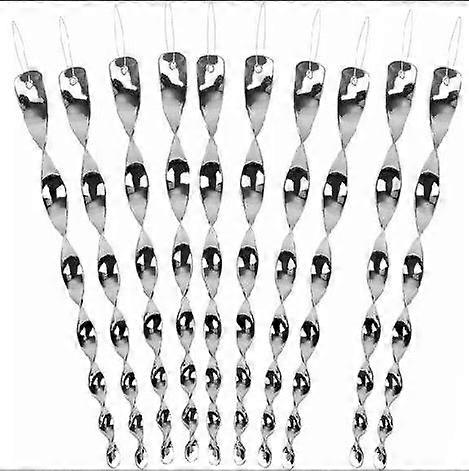 10 Pcs Bird Repellent Spiral Reflective Scarecrow Bird Scarer Modern for Farm