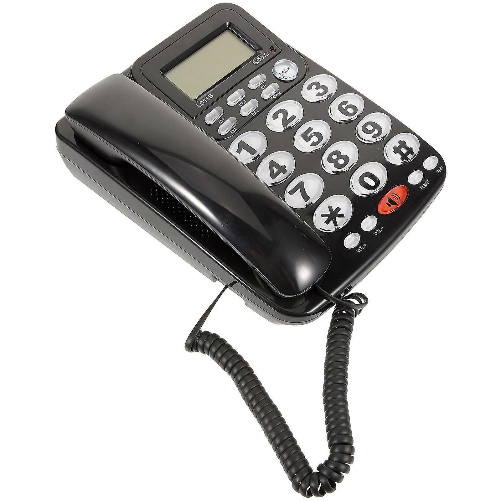 Office Phone PVC Black for Office Use Featuring User-Friendly Operation and Clear Sound Quality