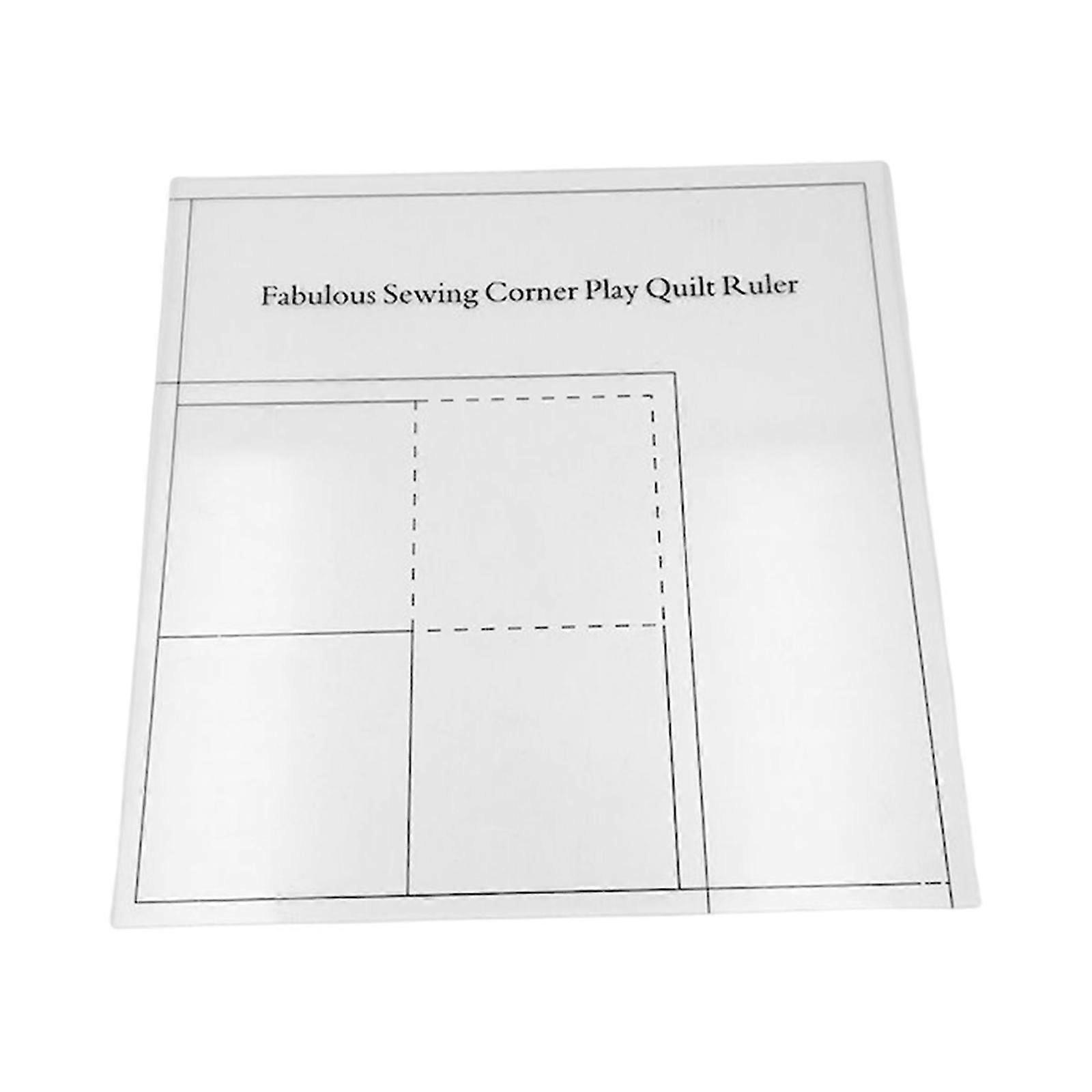 Multifunction Sewing Corner Play Quilt Ruler Patchwork Template for Supplies