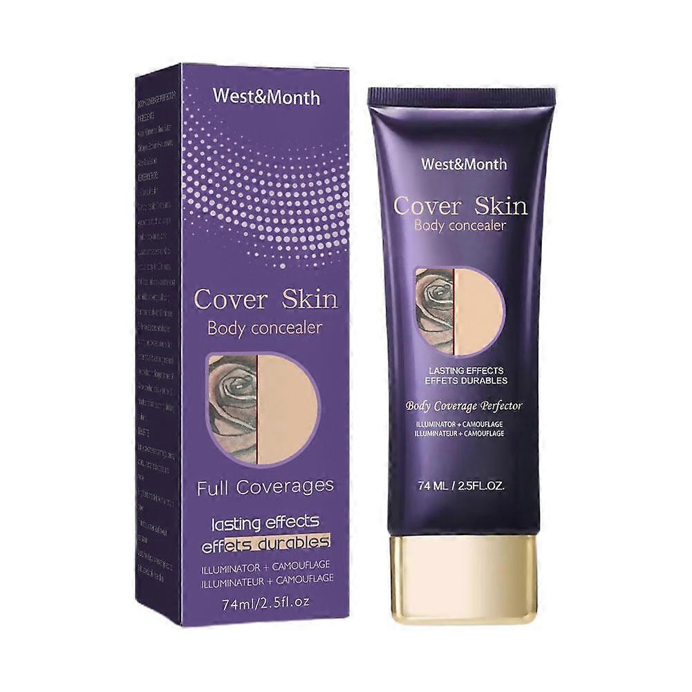 74ml Body Concealer Cream Natural Coverage for Blemishes Scars and Spots Long Lasting Lightweight Skin Makeup