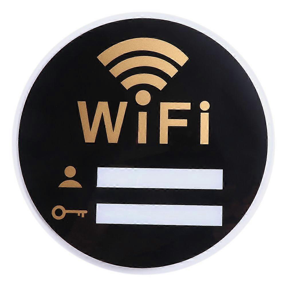 Acrylic WiFi Password Sign Self-Adhesive Network Coverage Sign Wall Sticker