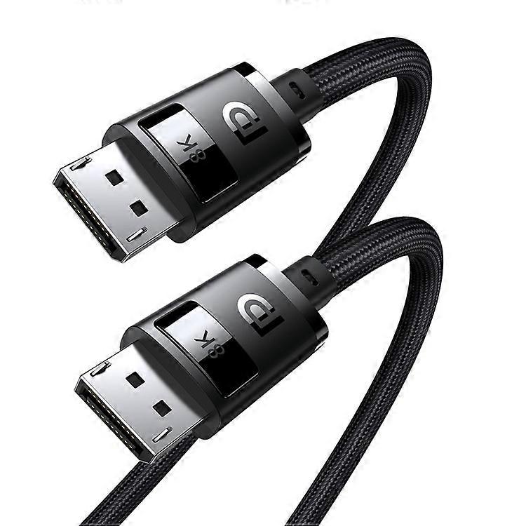 BASEUS 1.5m Nylon Braided DisplayPort Connection Cable DP 8K to DP 8K Male Connector Line for Sync Monitors / Displays