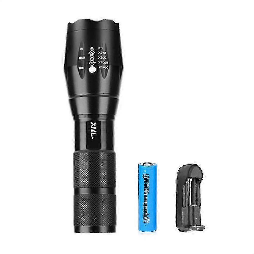 Bright Zoomable Beam Flashlight Suitable for Various Brands