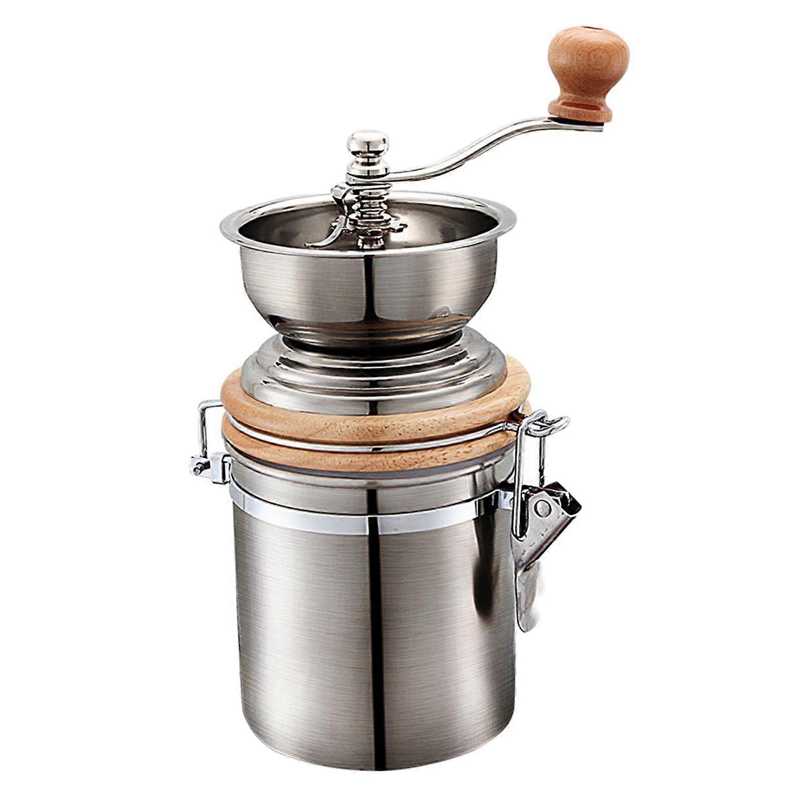 Portable Manual Coffee Grinder with Adjustable Setting for Camping Espresso
