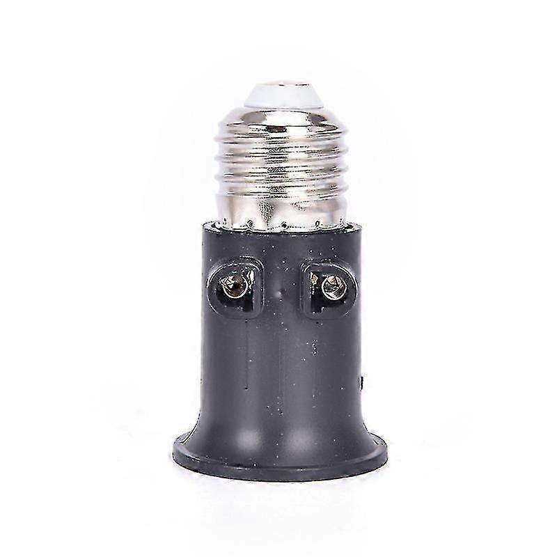 High Temperature Resistant PBT E27 Bulb Adapter with EU Plug for Various Lighting Fixtures