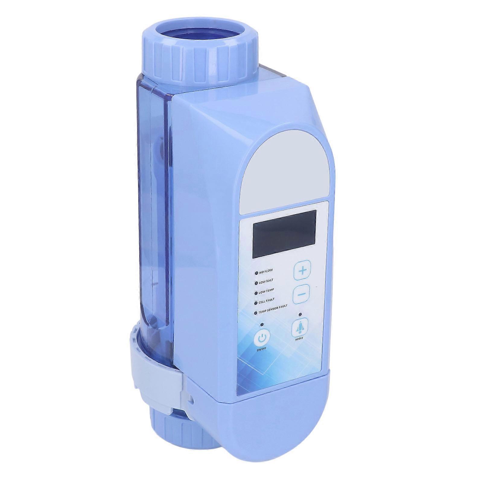 Pool Chlorinator System Automatic Self Adapting Operation Salt Water Pool Chlorine Generator for Swimming Pool 100‑240V EC Pro 12
