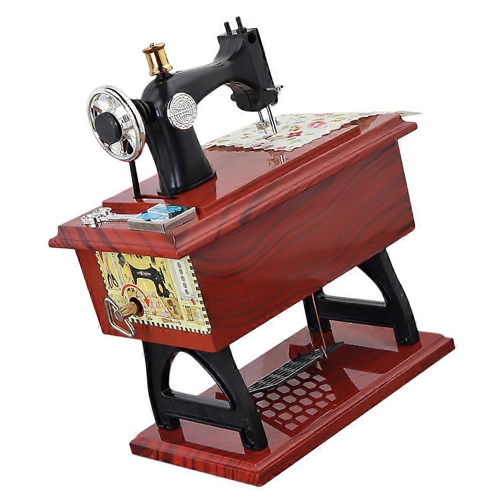 Charming Sewing Machine Music Box, Versatile Home Accessory, Thoughtful Partner present