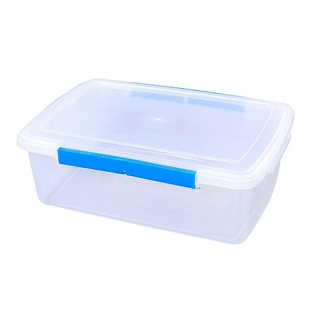 Rectangular Fresh-Keeper Box Sealed Food Storage Container Kitchen Fridge Leak-Proof 44x30x15cm 1Pcs