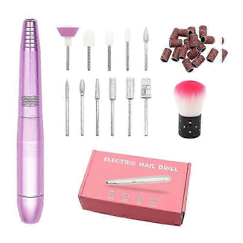 Electric Nail File Drill Portable Manicure Pedicure Machine Set
