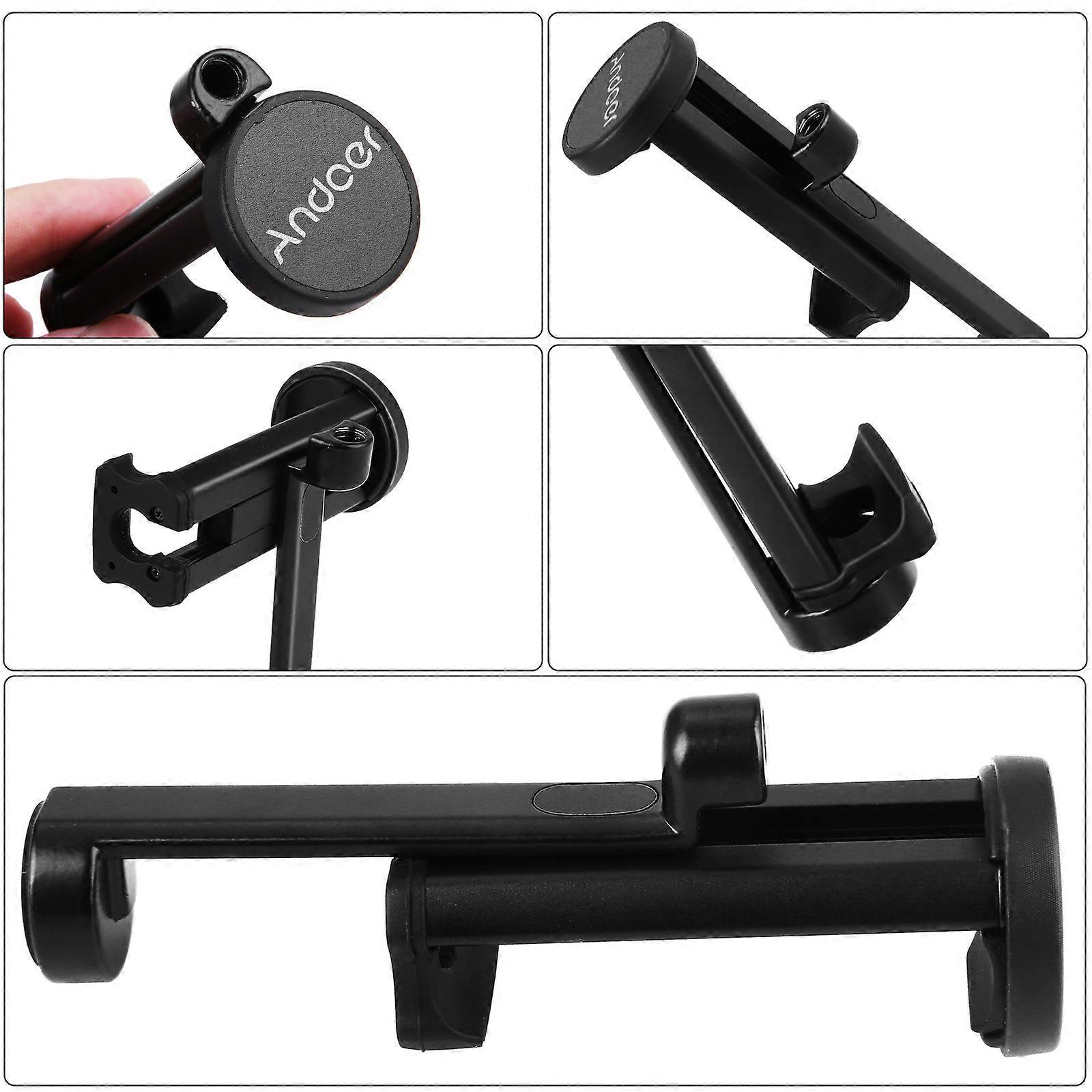 Andoer AD-01 Universal Phone Tripod Mount with 360° Rotatable Clip & Metal Rod