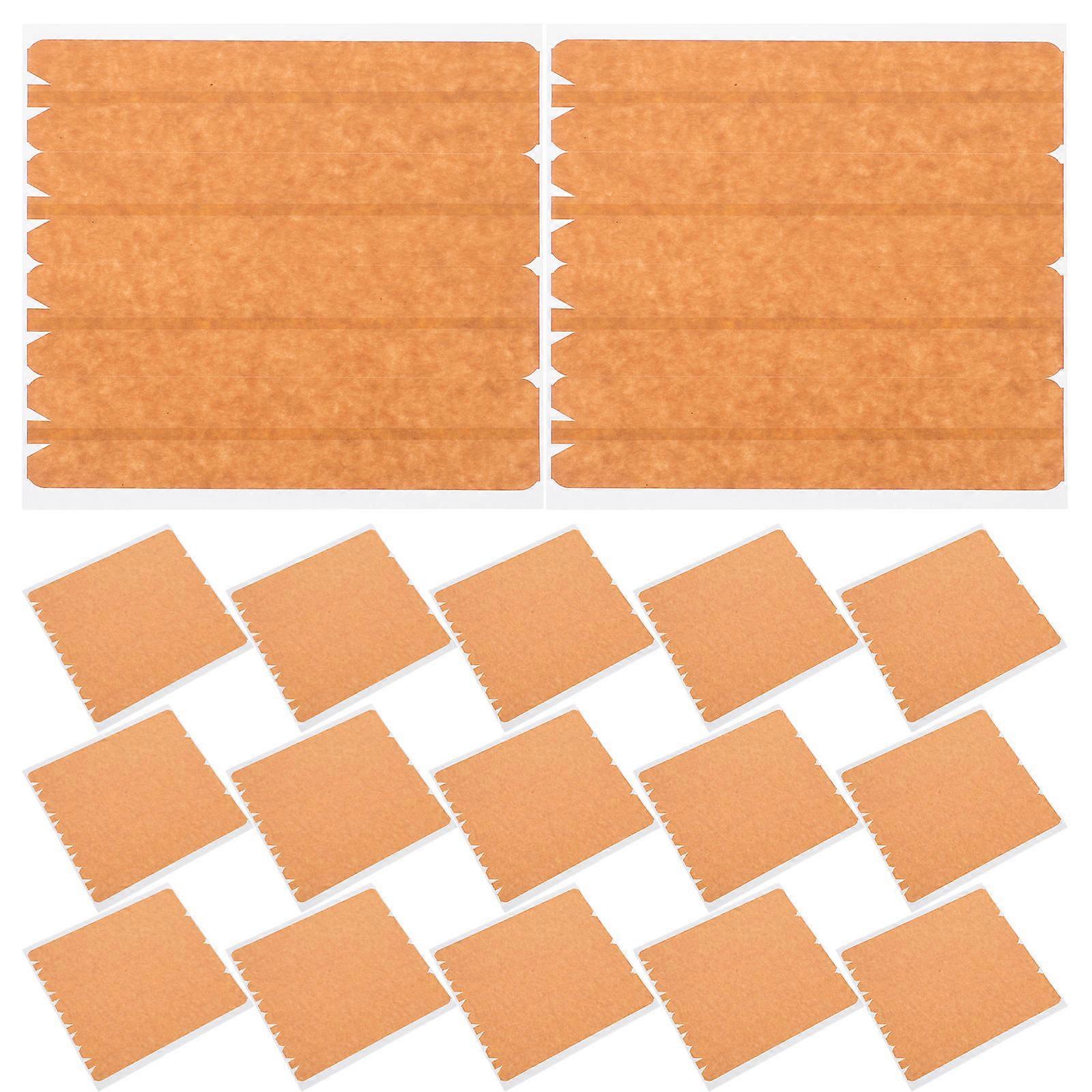 Craft Paper Tape for Packing Boxes Strong Adhesive, Writable Surface, Strip, Recyclable Packaging (24 Sheets per Pack)