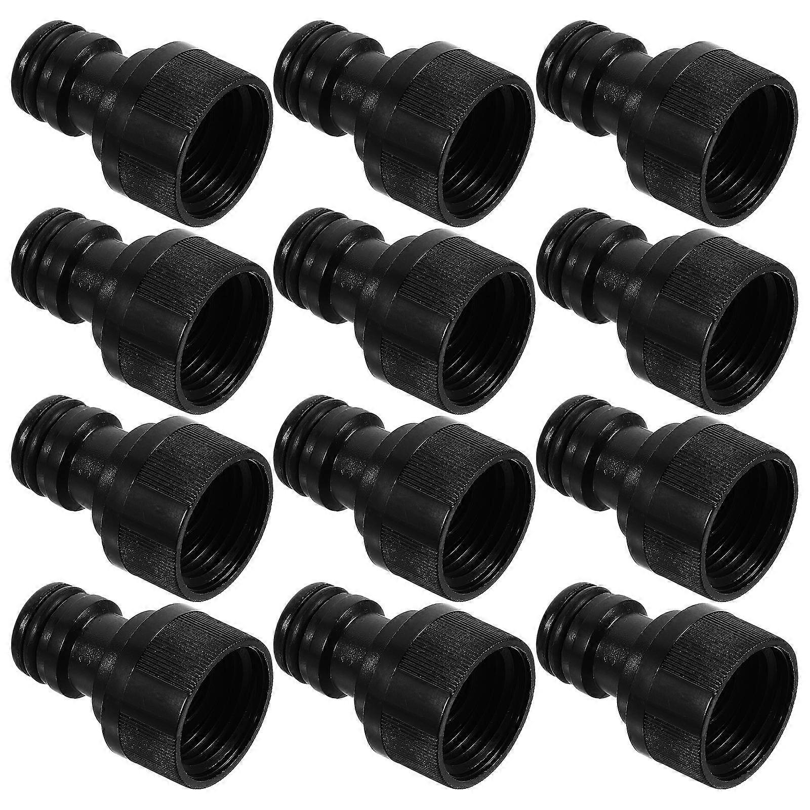 Washer Connector Head Plastic Hose Adapter for Gardening Vehicle Washing Home Use 12Pcs