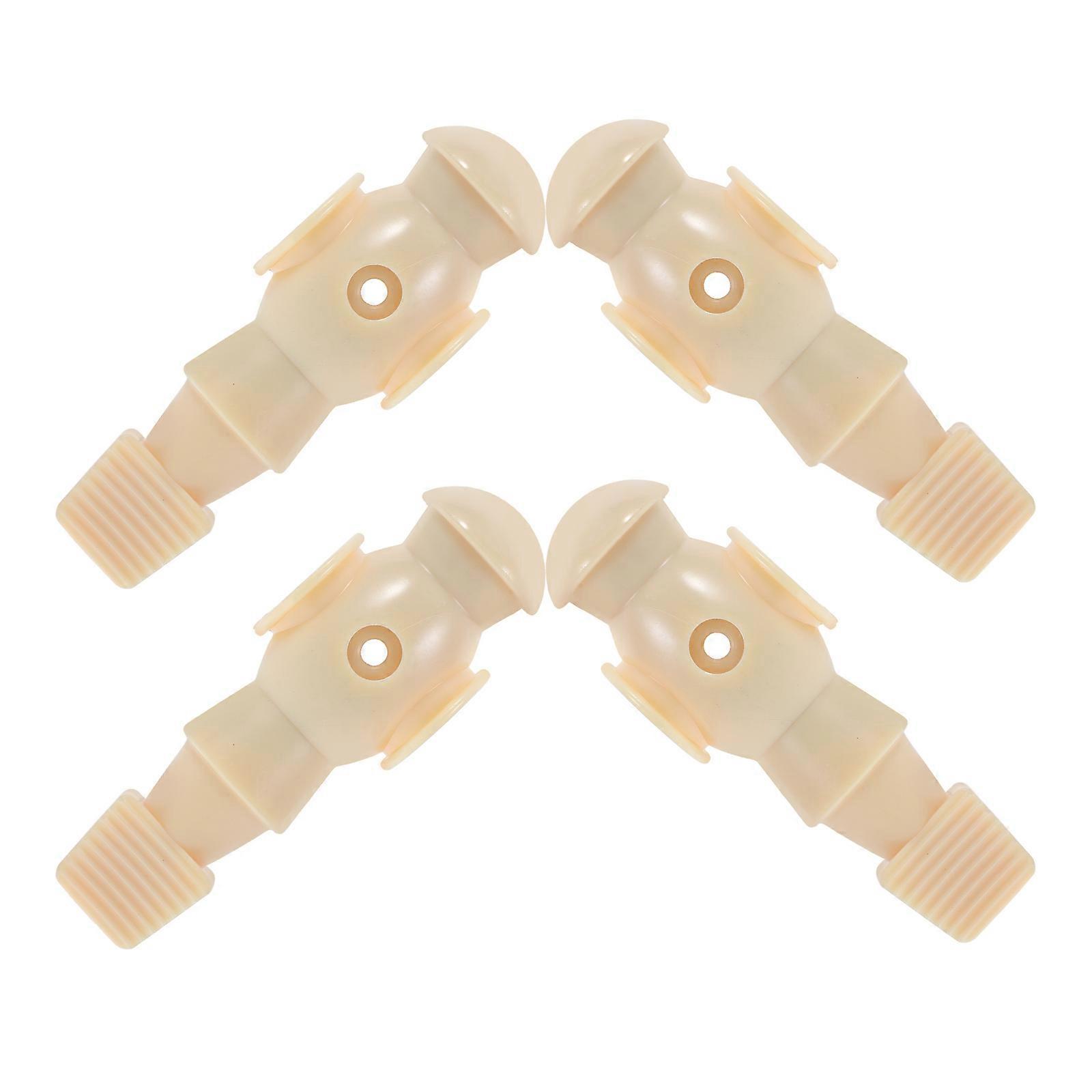 Table Football Game Accessories Resin Material For Table Football Game Beige 4Pcs