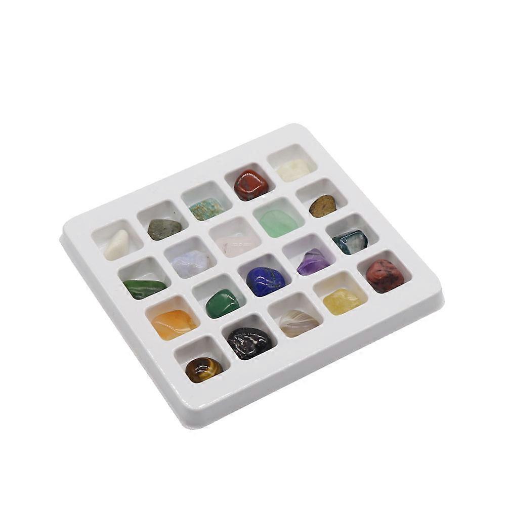 Crystal Chips Bulk Natural Crystal Rocks Assorted Color 1.3X1.2X0.8cm Decoration Gravel Collectors 20Pcs