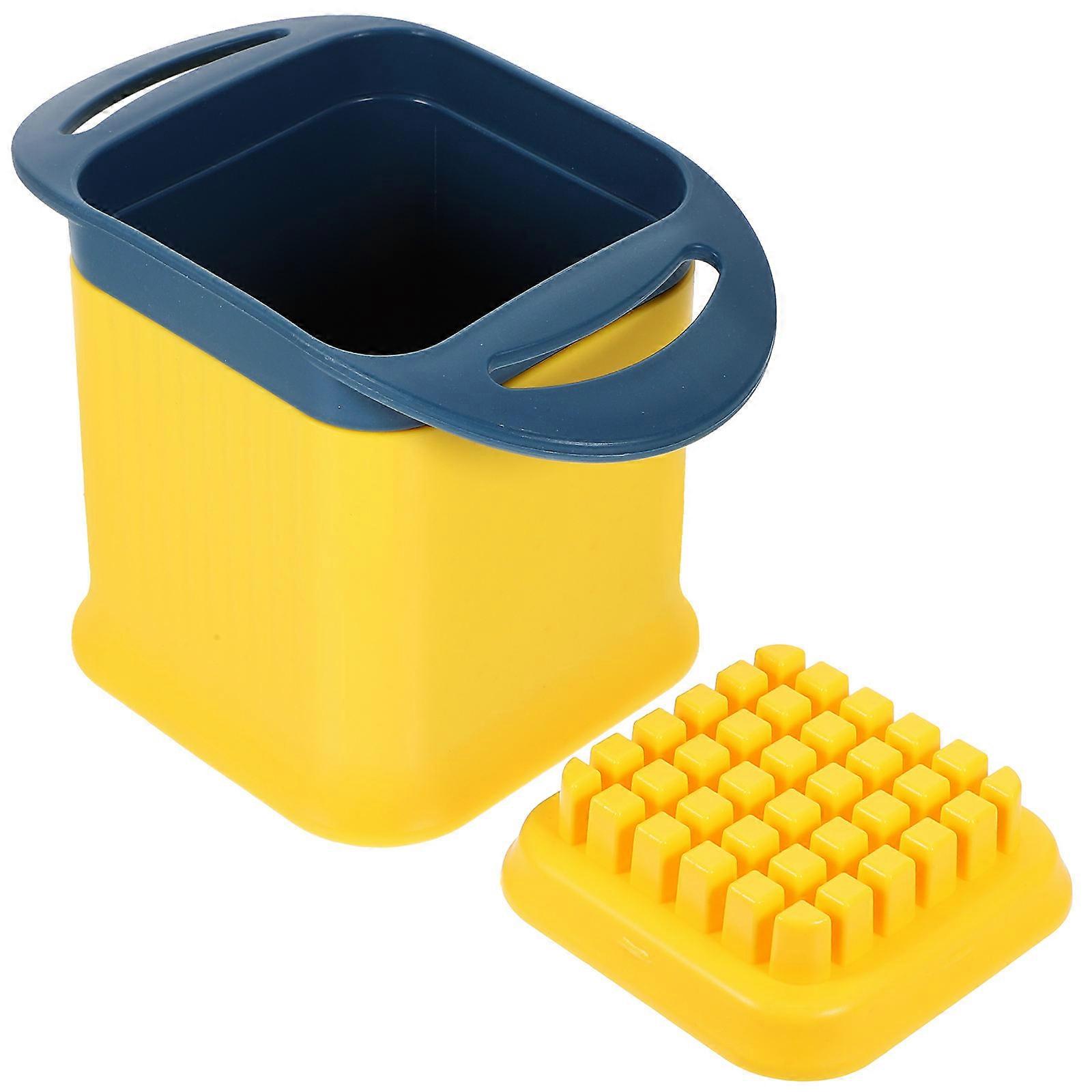 Handheld Fruit Chopper Multifunctional Design For Home Cooks Carrots Cucumbers 6.1X4.0X3.8in Dicing 1Pcs