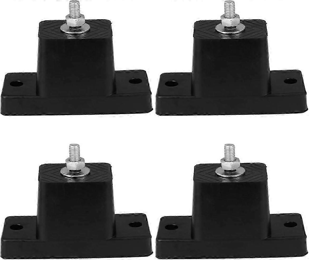 4x Rubber Vibration Isolator Mounting Brackets - for Mini Split Air Conditioner Condenser