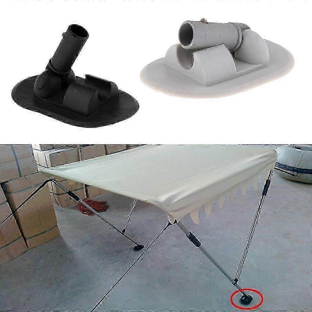 2x Marine Boat Bimini Top Fitting Mounting Hardware, 180 Degree Pvc Support Pole Mount Socket For Speedboat Kayak Inflatable Boats