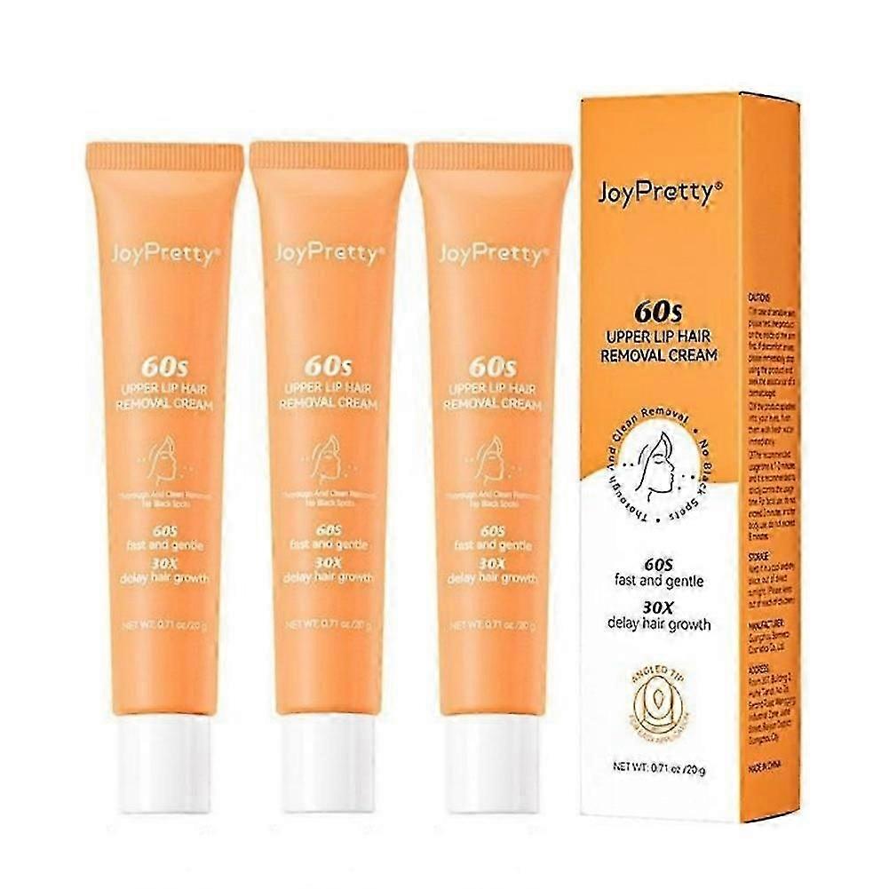 1-3x顔の毛の除去クリーム、上唇の脱毛、顔と上唇の髪のための非常に優しい痛みのない速い働きの脱毛クリーム
