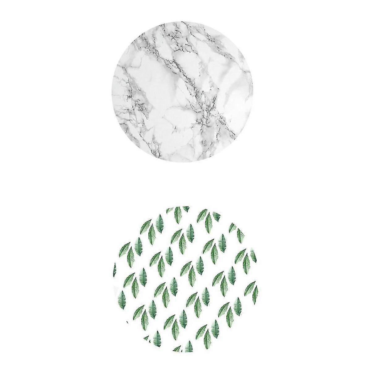 2pcs Waterproof Non-slip Round Table Cover Table Cloth Decor