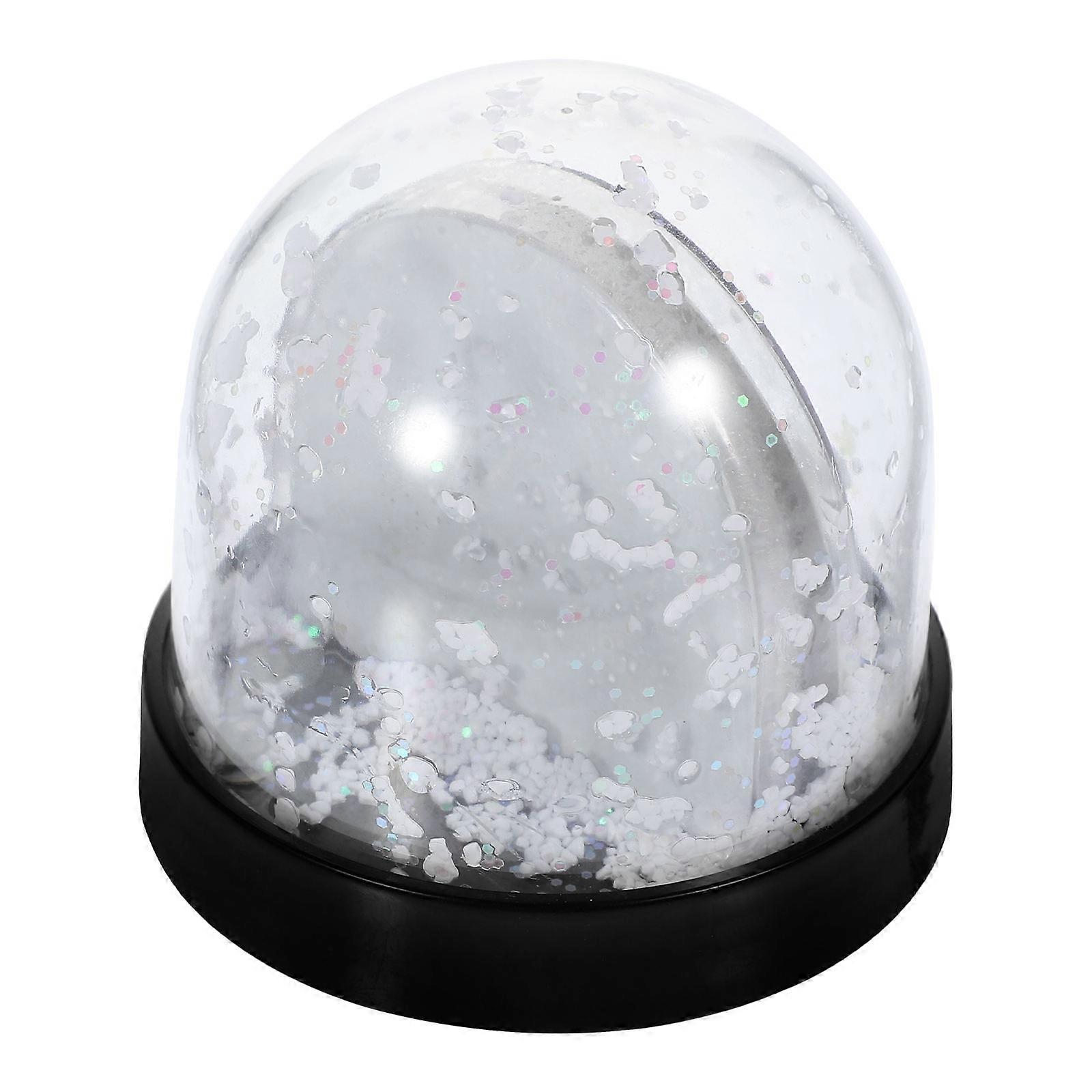 Sublimation Blank Photo Snow Globe Kit with Black Base – Portable Gift Frame with Replaceable Photo Cover, Safe Materials for Festive Visual Effects