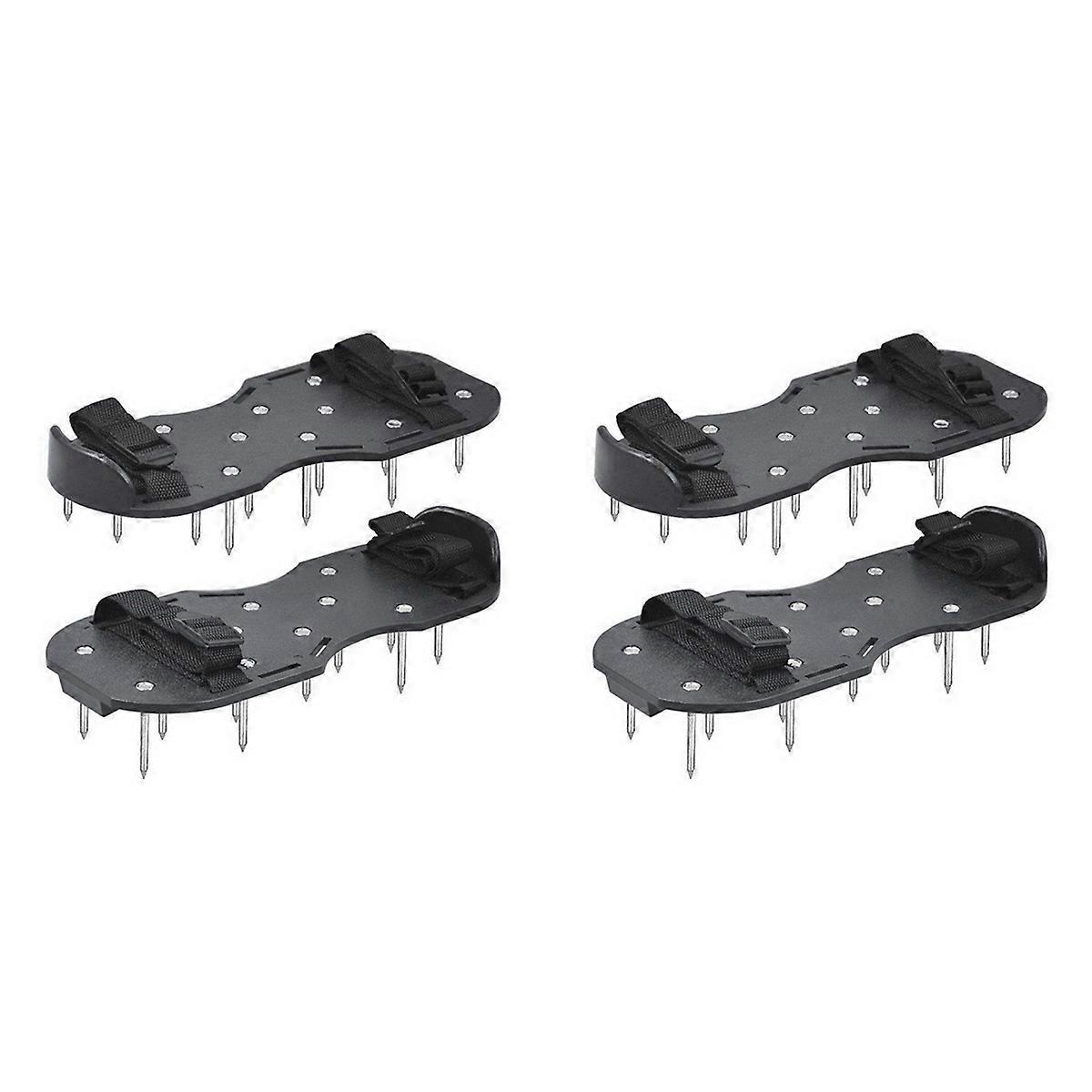 4.2CM Lawn Spikes Scarifying Shoes Self-Leveling Epoxy Tools Black