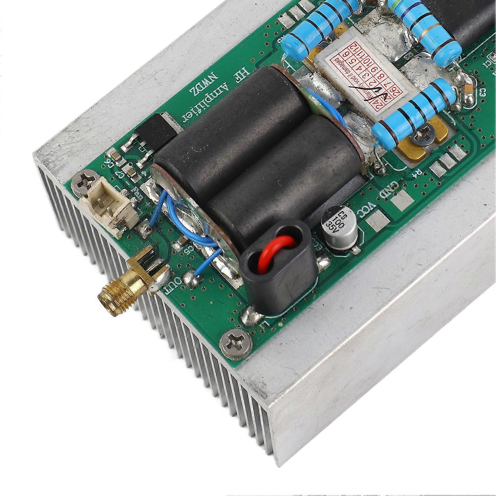 30W HF RF Linear Shortwave Power Amplifier for Amateur Radio, SMA Female Connector DC 12-16V 1.5-54MHz