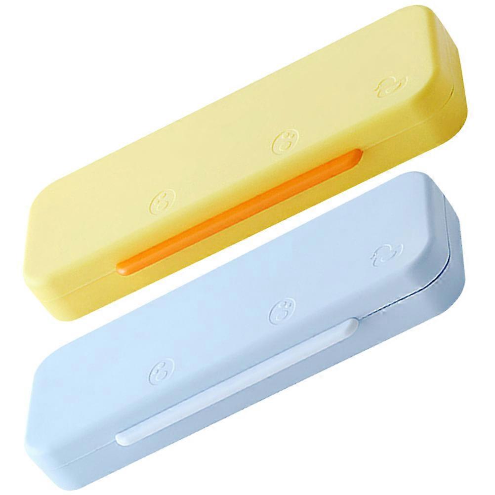 Multi Functional Stationery Box Double Layer Pencil Case For School Use Children Large Capacity 2Set