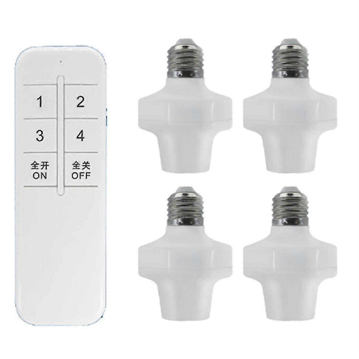 2025 Latest Model E27 Wireless Remote Control Light Lamp Holder Bulb Adapter LED