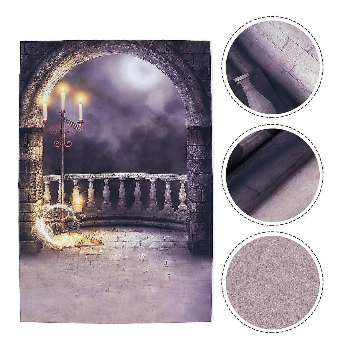 Halloween Theme Photography Backdrop Photographic Background Cloth Grey 210x150cm Ceiling Decor 1Pcs