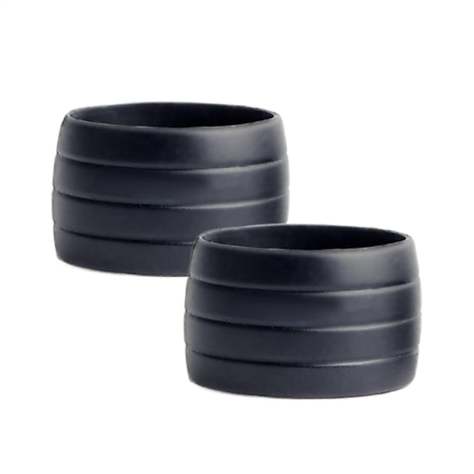Handlebar Tape Fixing Loops, Reusable Tape Plug, 2 Silicone Grip Sleeves, Waterproof Black