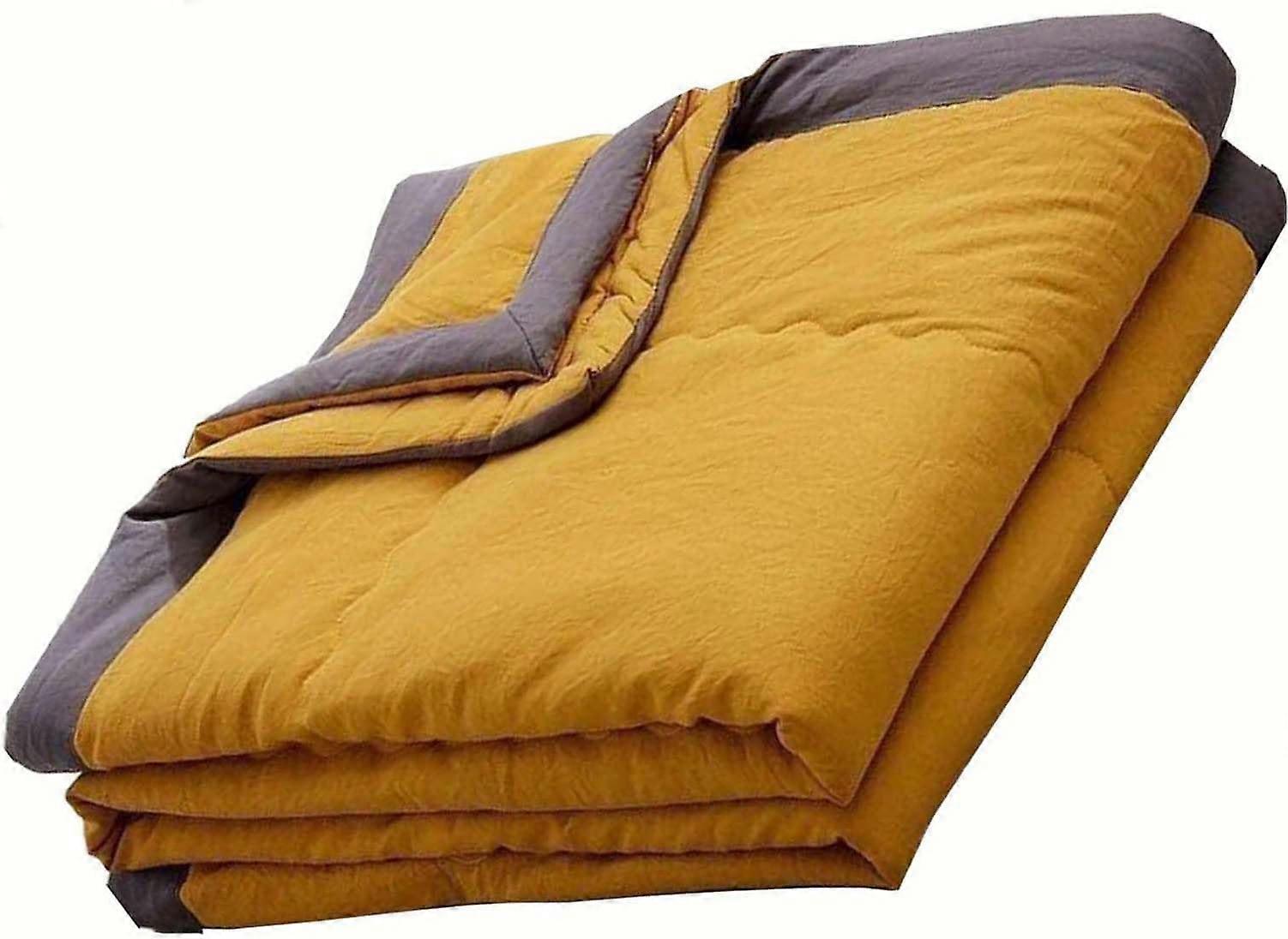 Summer Duvet Quilt, Soft Cotton Summer Blanket, Thin Washable Duvet 140 x 200 cm for Comfortable Sleep