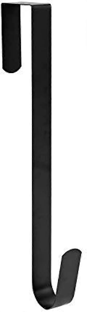 15" Wreath Hook for Front Door Metal Single Hook, Black (1)