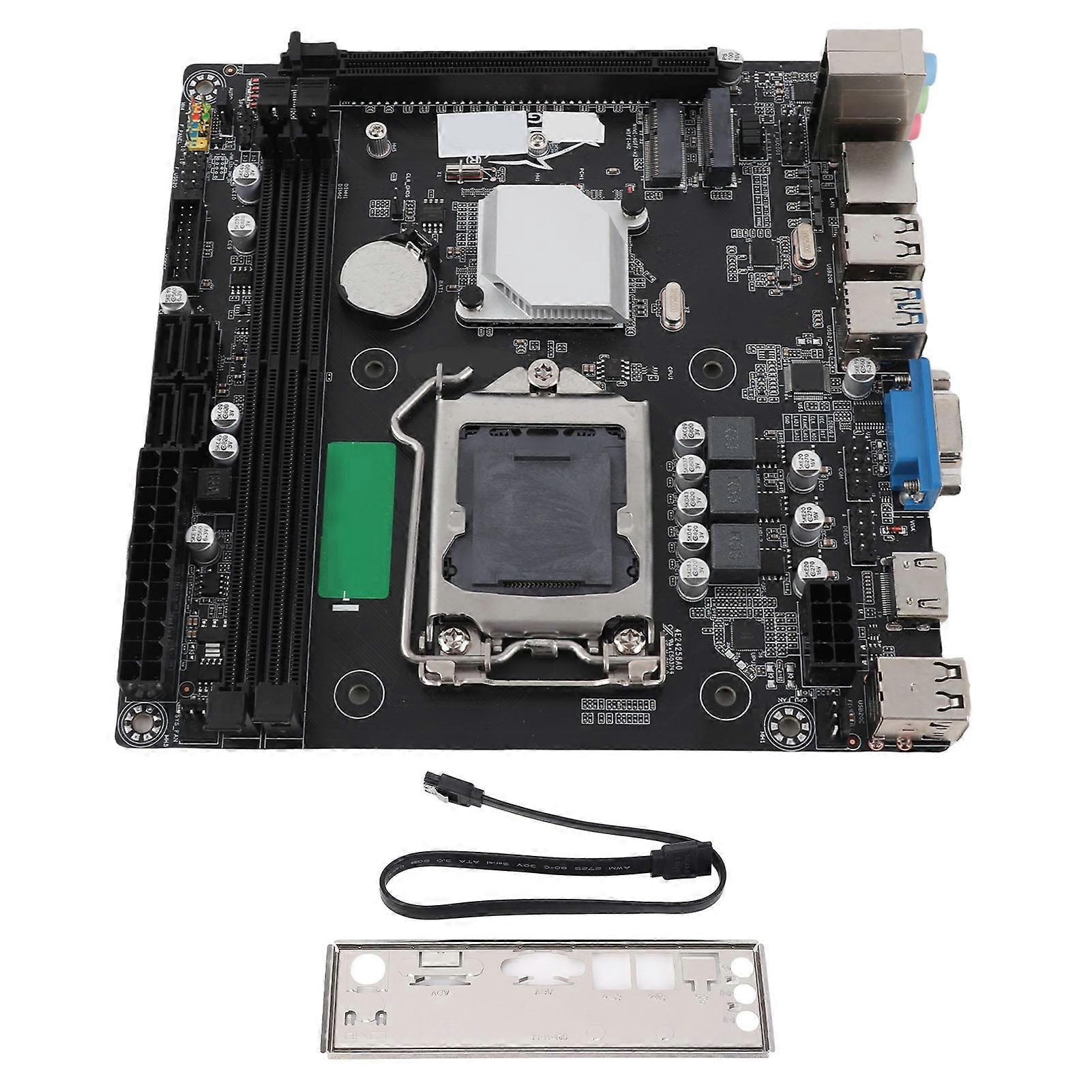 LGA 1155 Mini ITX Motherboard NVME WiFi M.2 VGA HD Output 9 USB 2.0 DDR3 for PC Upgrade