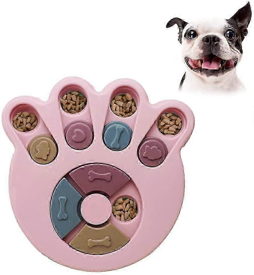 Beginner's Dog Puzzle Feeder - Jouet interactif de cache-cache en rose