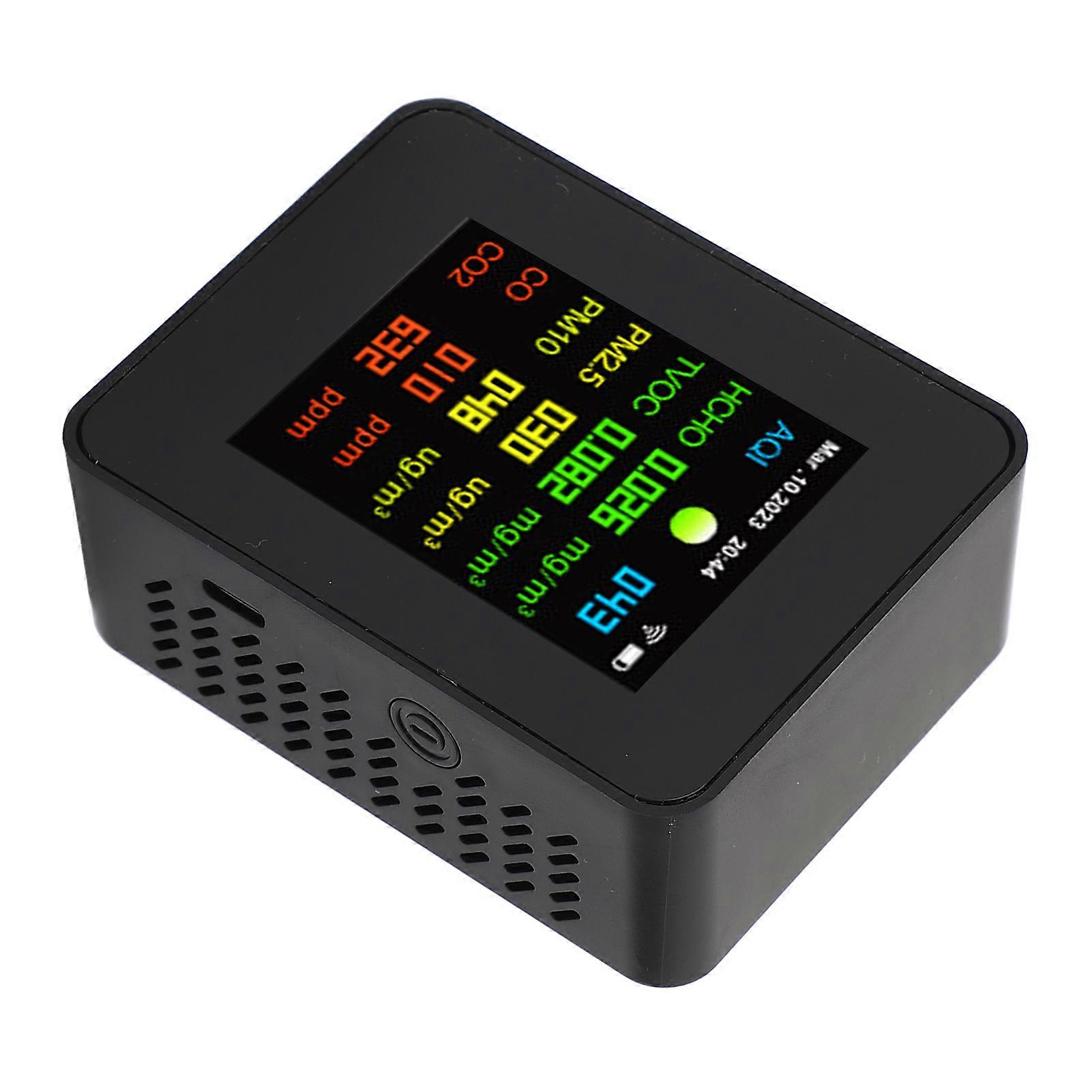 Air Quality Monitor Multifunctional LCD Digital Display CO2 Detector Desktop Tester