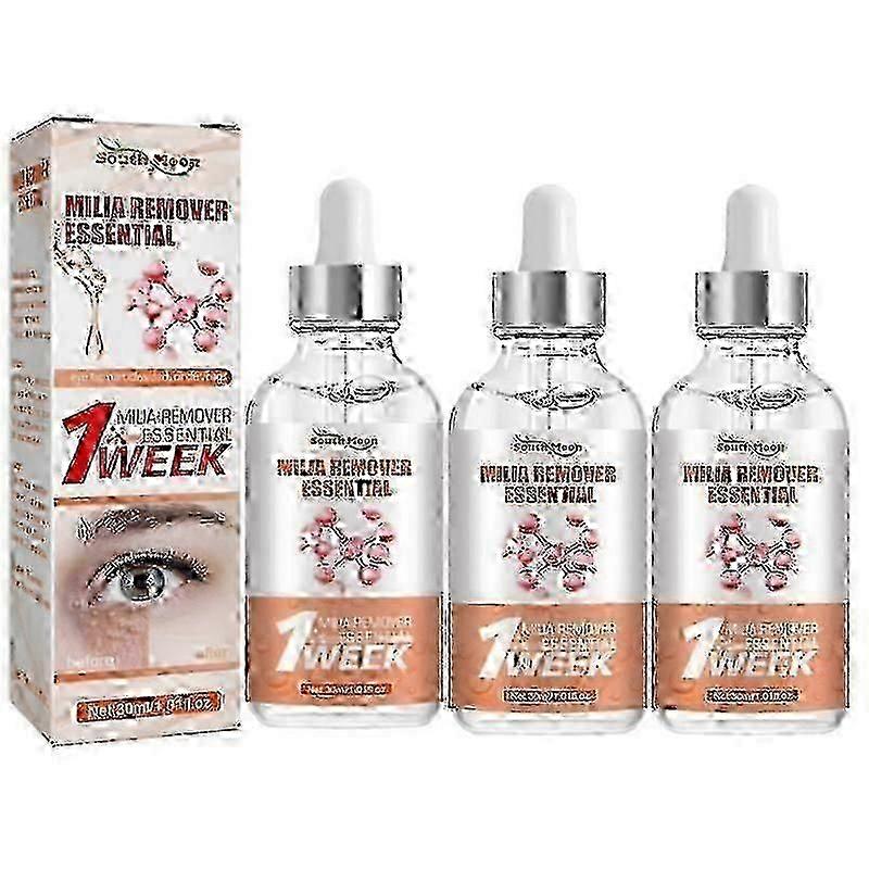 30ml Milia Remover Essential Remove Fat Particles Dark Circles Reduce Edema Eye Bags Fade Fine Lines Firming Lifting Eye Serum