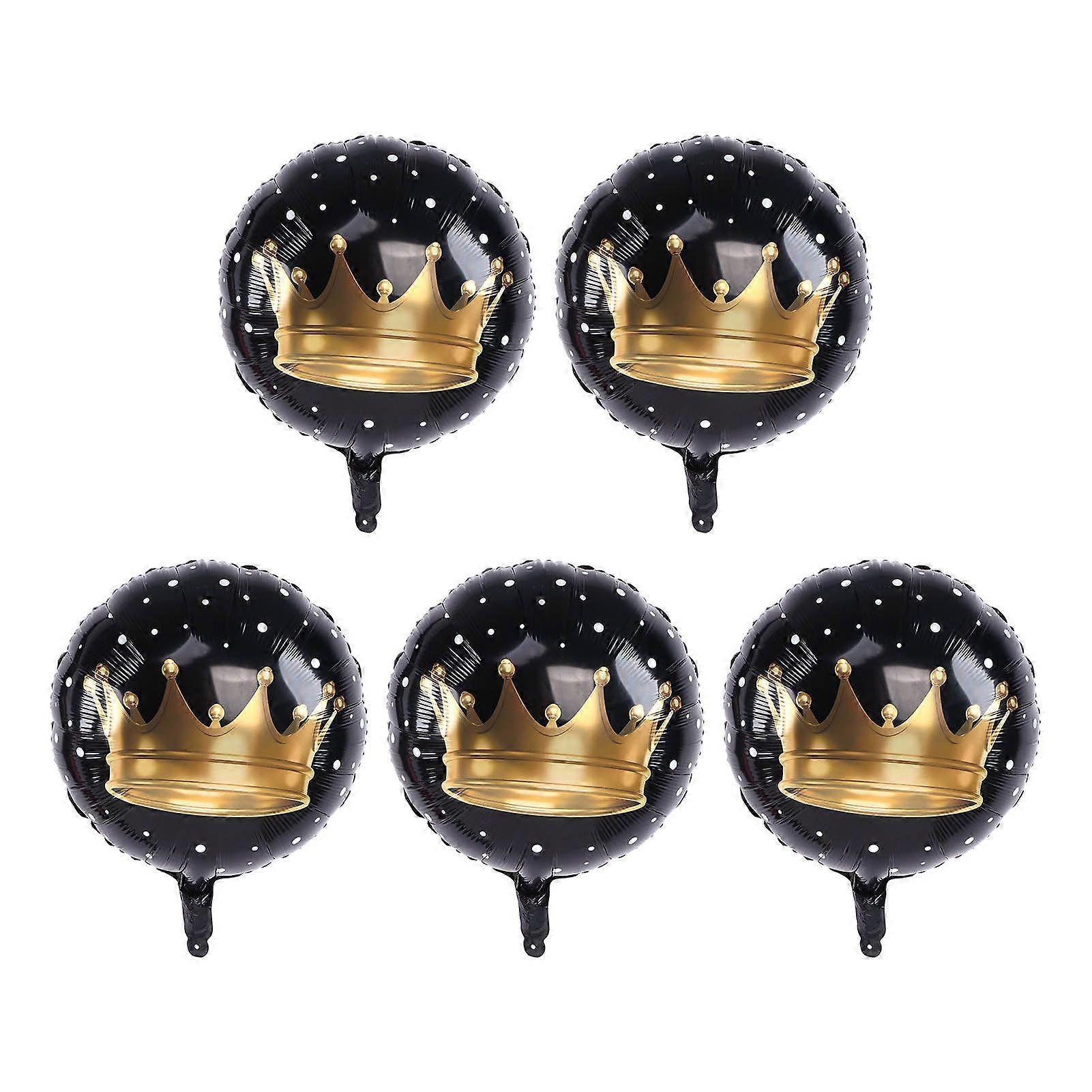 2025 Dernier Modèle 5pcs Ballons En Or Noir Sûr Non Toxique Mignon Style Fête