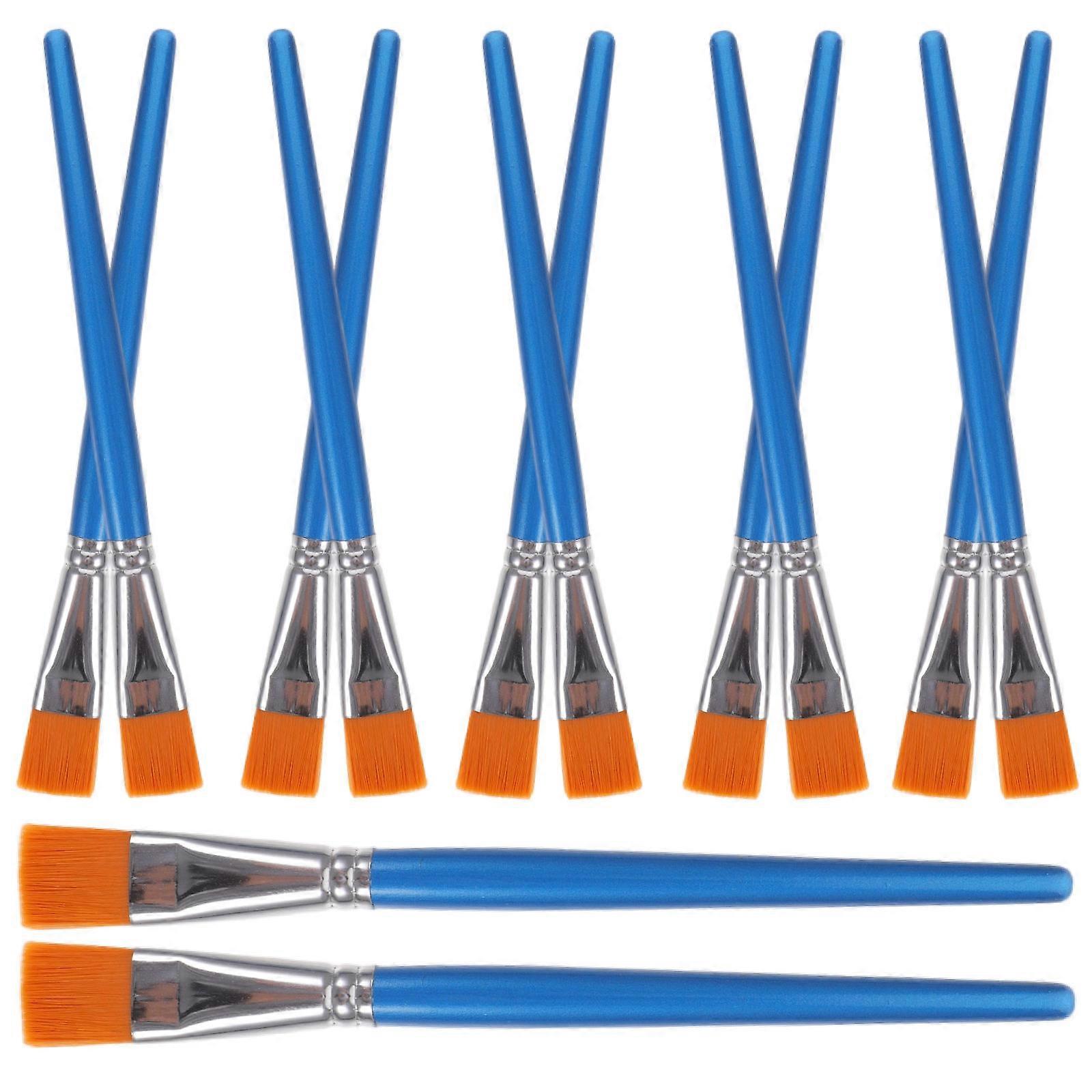 12pcs Portable Watercolor & Oil Paint Brushes – Lightweight, Compact Design for Art Students & Hobbyists – Pearl Blue