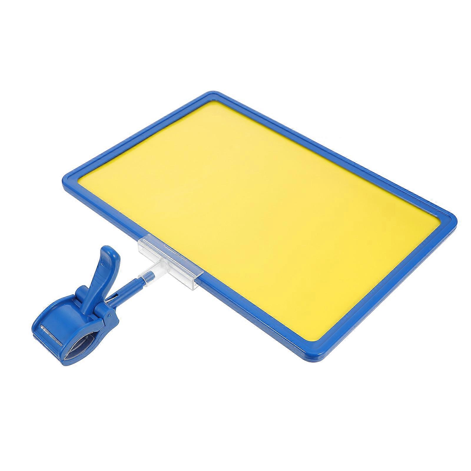 Commodity Tag Board A4 Price Tag Merchandise Price Labeling Retail Stores Blue 35X31X7CM Simple Design 1 Set