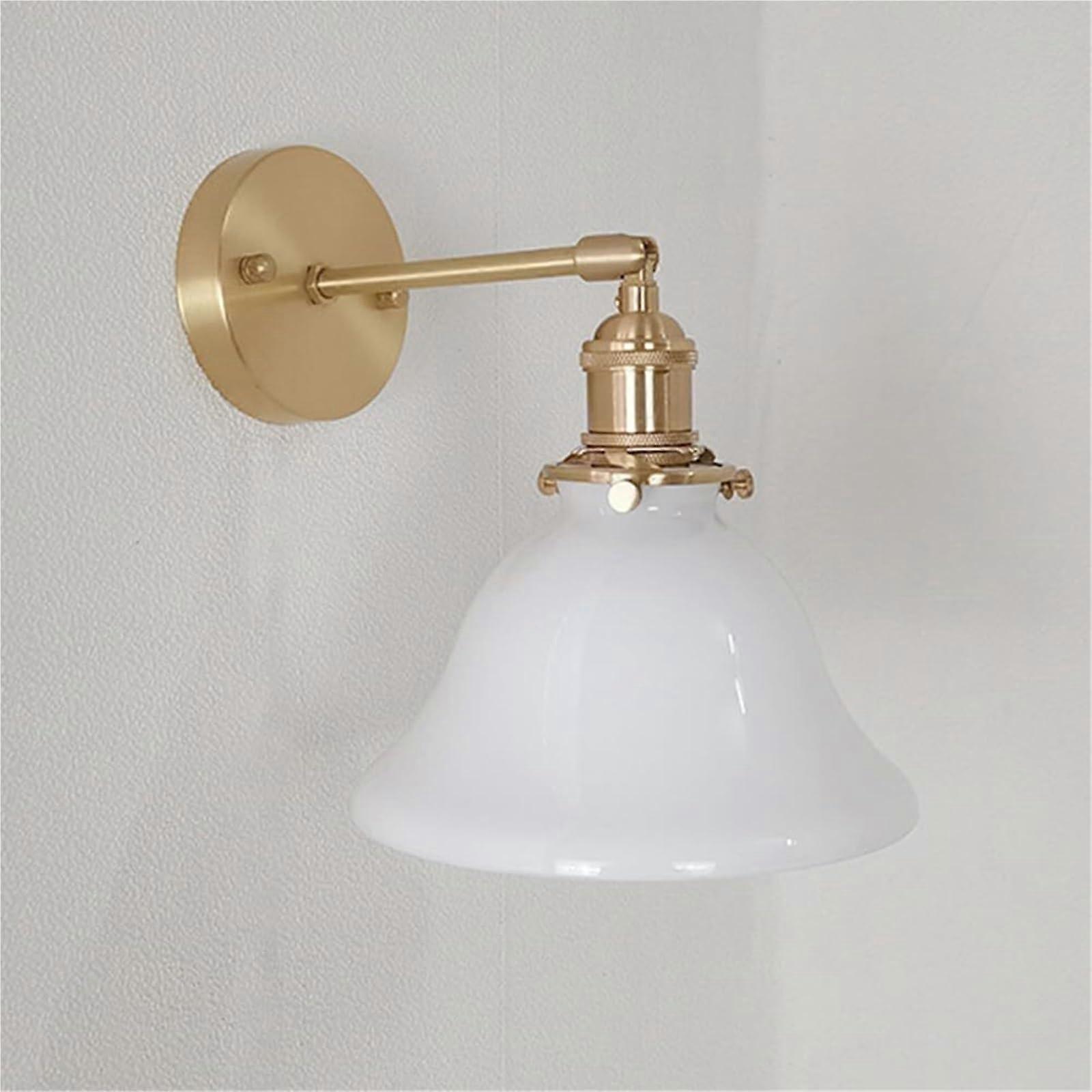 Industrial Vintage Wall Light with Glass, Brass, E27, Rotating 180 Degrees Ref: 2054