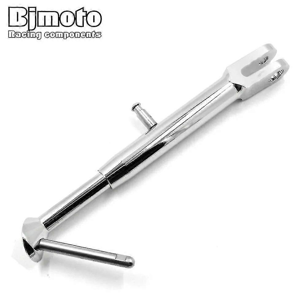 BJMOTO CNC Adjustable Lowering Kickstand Foot Side Stand Support For Yamaha MT-07 2013-2018 FZ-07 2015-2018(Chrome)