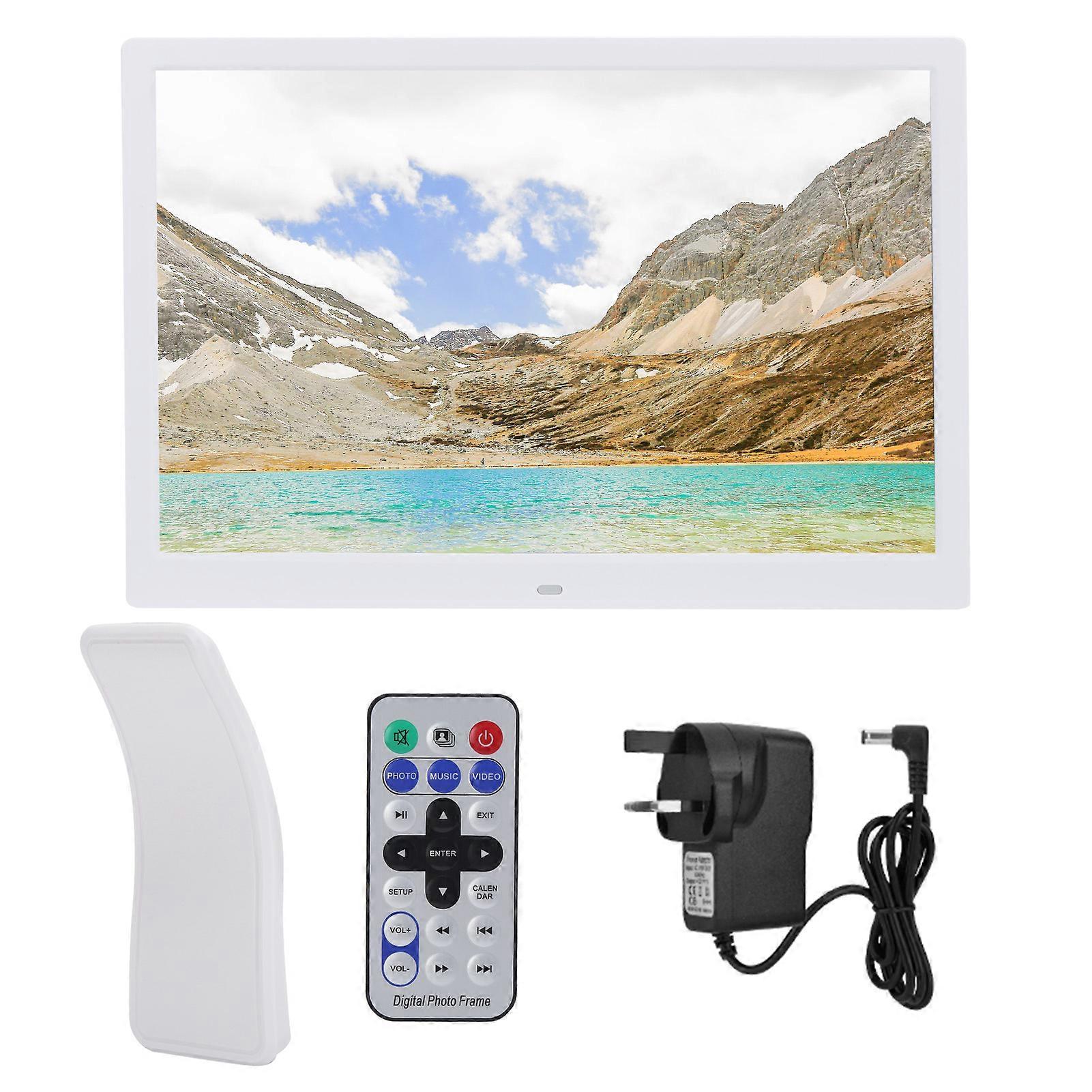 15 polegadas HD 1280x800 Digital Photo Frame Álbum Eletrônico MP3 MPEG4 Imagem Música