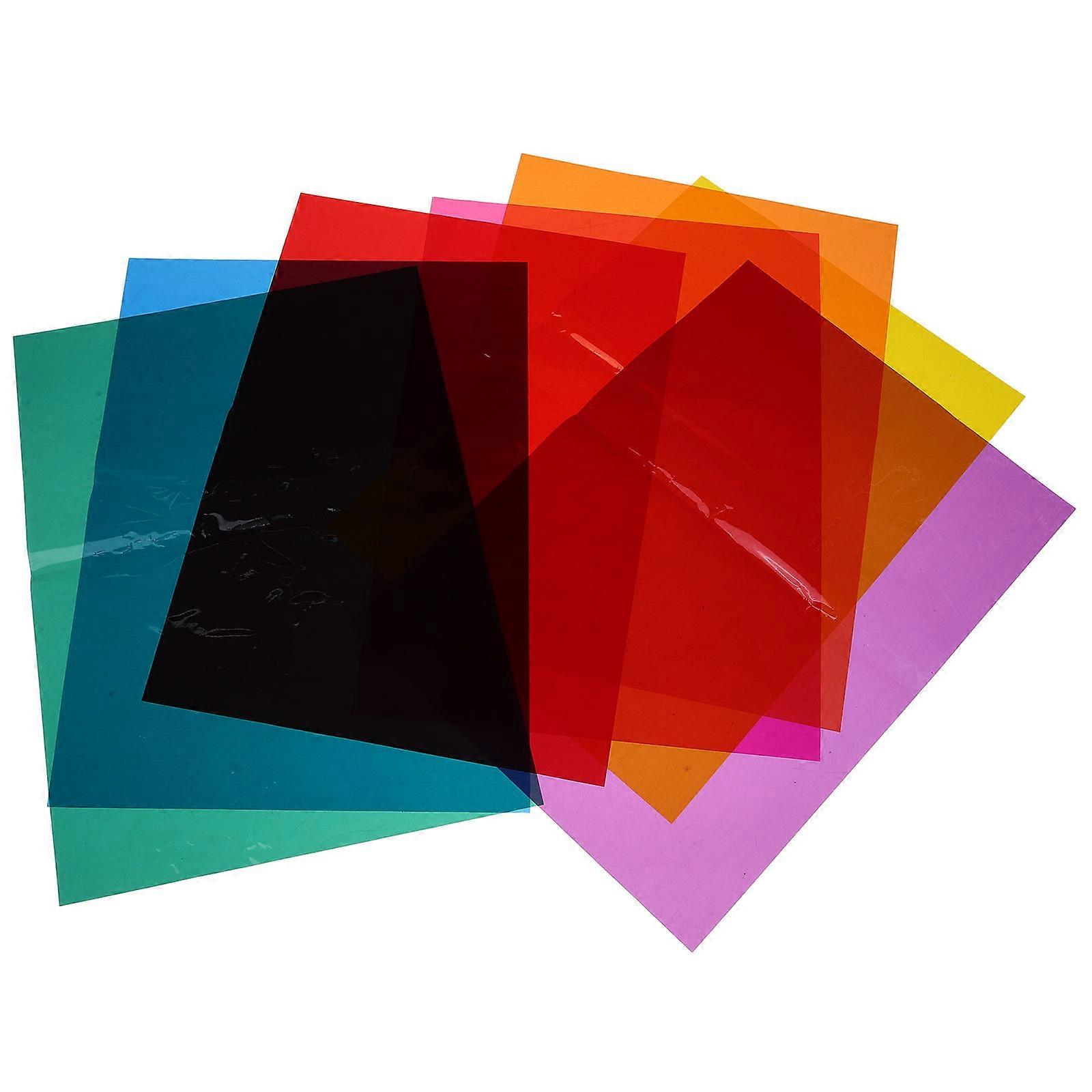 Cookie Packaging Colorful Cellophane Wrap Assorted Color A4 Size Transparency Rectangular 21Sheets