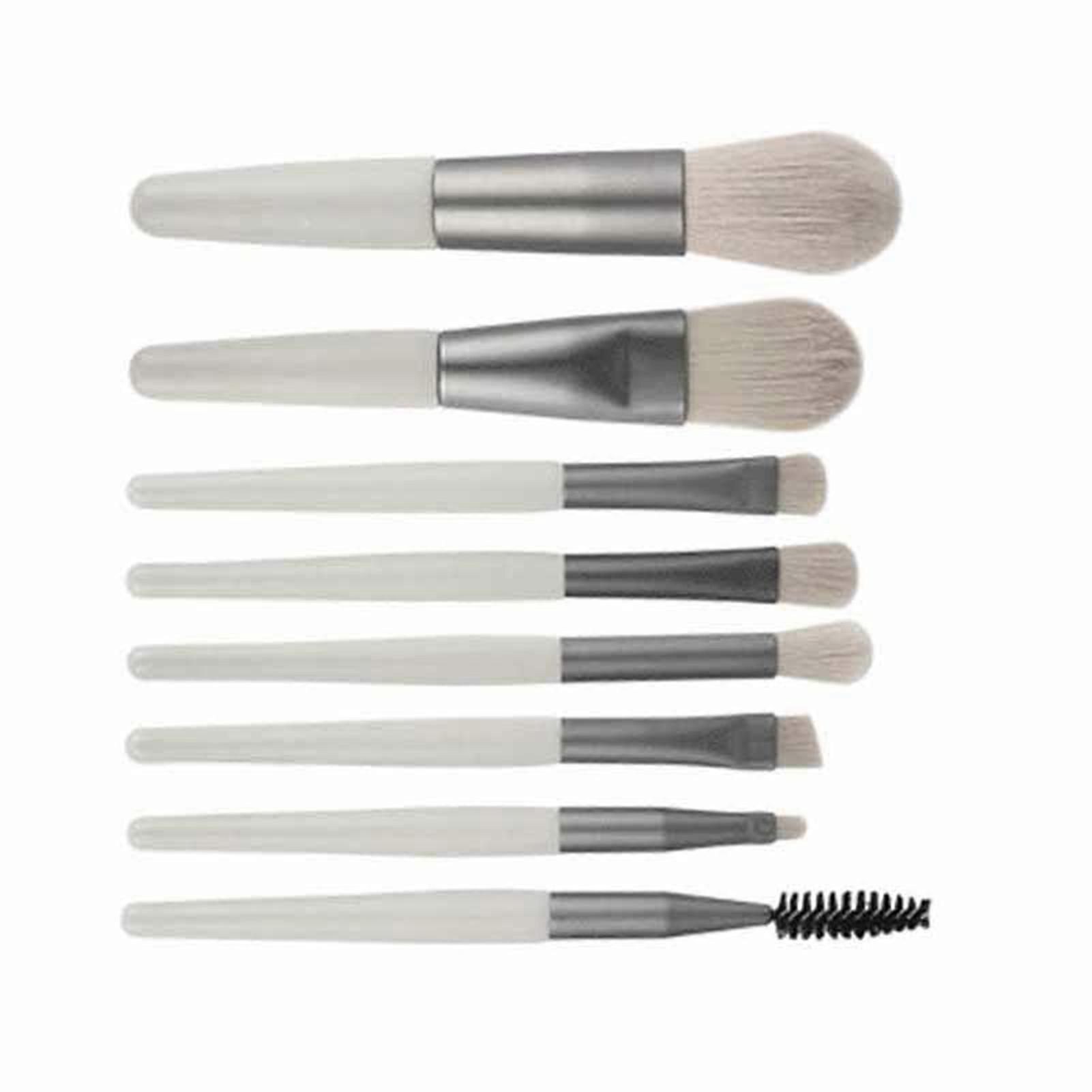 Makeup Brushes Set 8 Pcs Compact Portable Environmentally Friendly Makeup Brushes for Travel