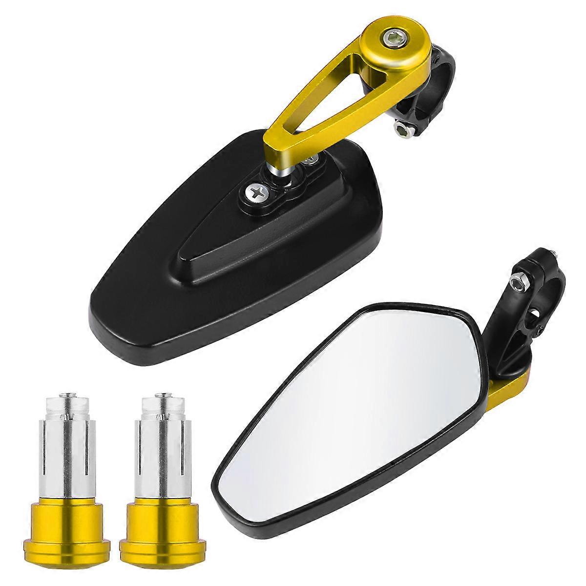 Scooter Rearview Mirror Electric Bike Mirrors CNC Technology Retro Design 1 Pair