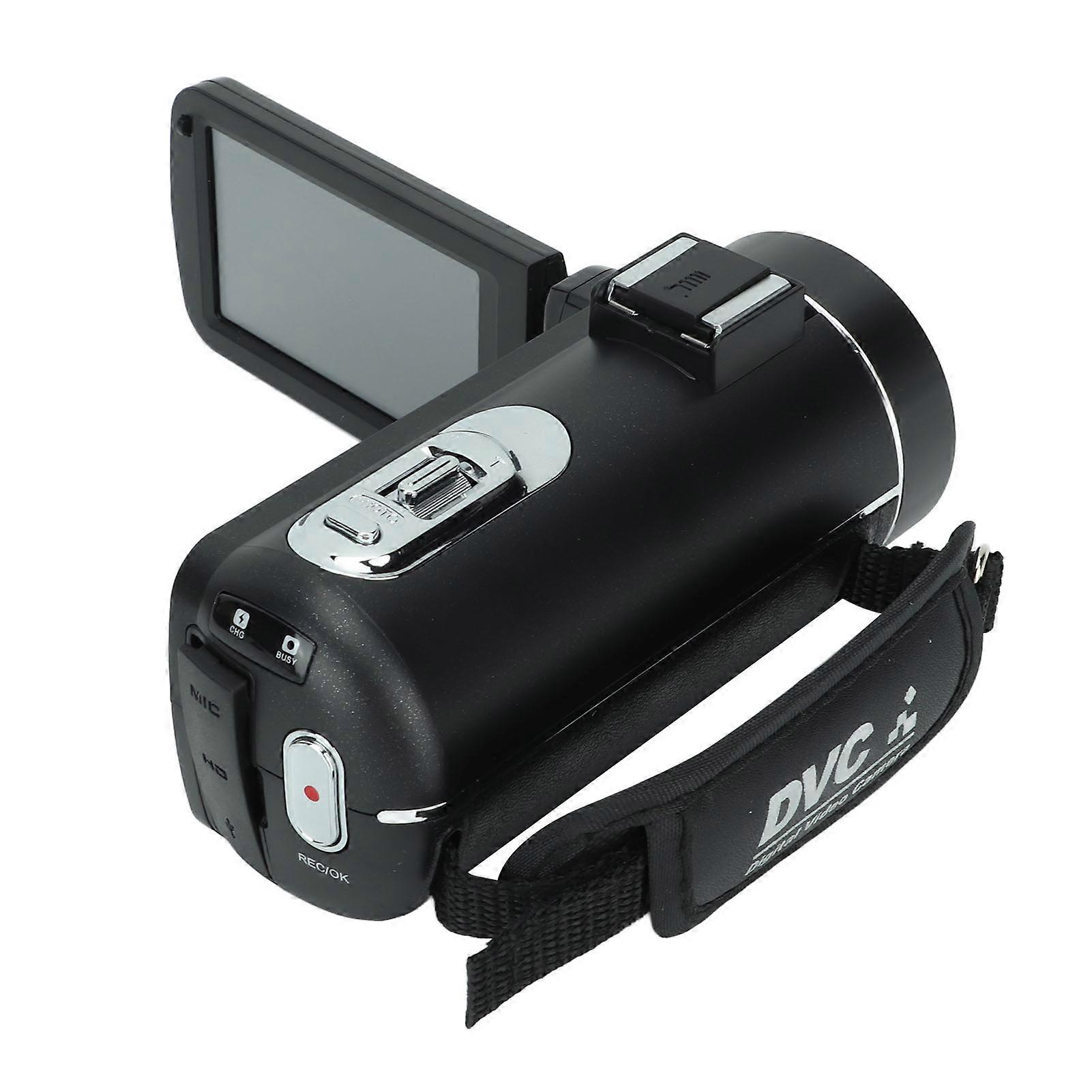 4K Video Camera with Remote Control Microphone Lens Hood 18X Digital Zoom Digital Camera for Teenagers 